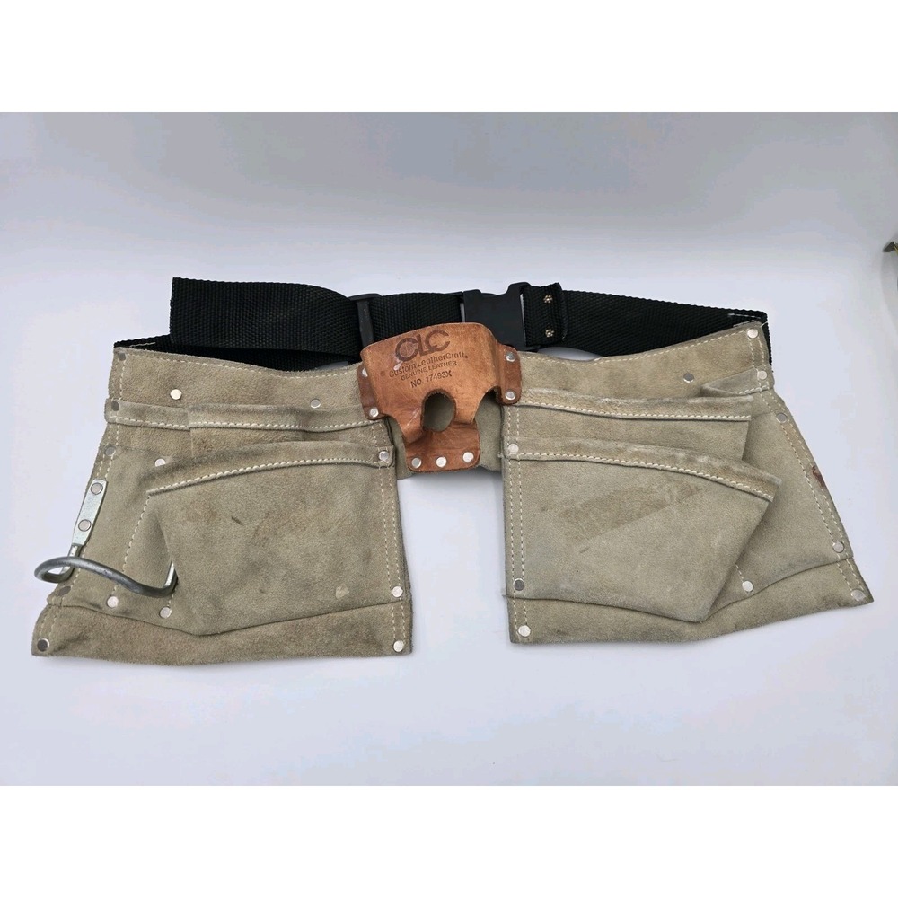 CLC Leather Tool Belt Custom Leather Craft No 17493x Adjustable Belt Buckle USA